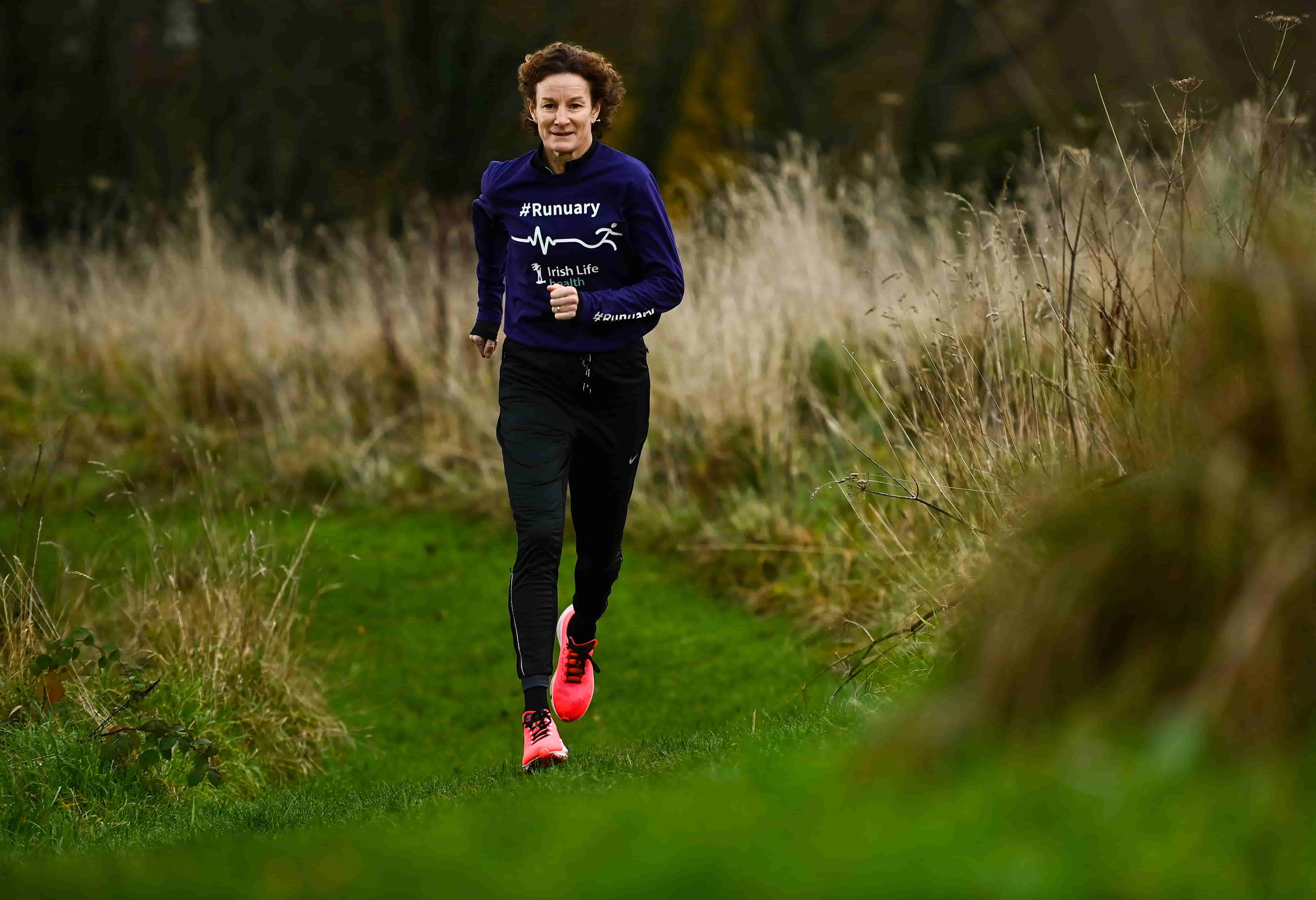 Sonia running in the park