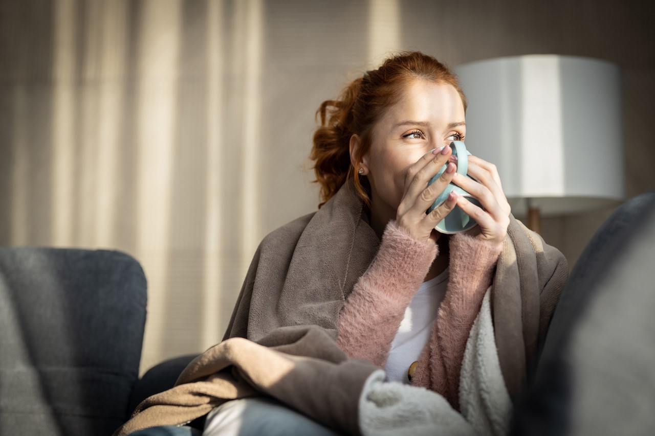 Lady Sipping Tea