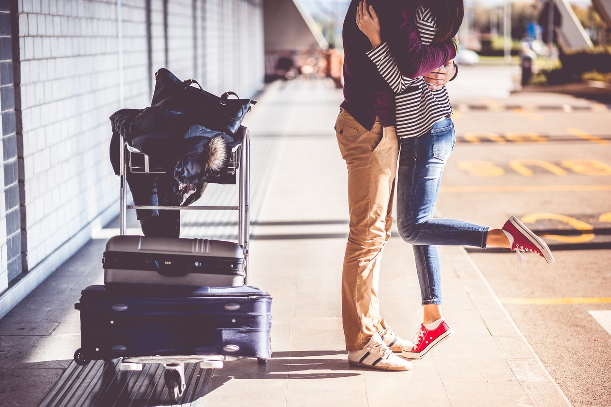 couple at the airport