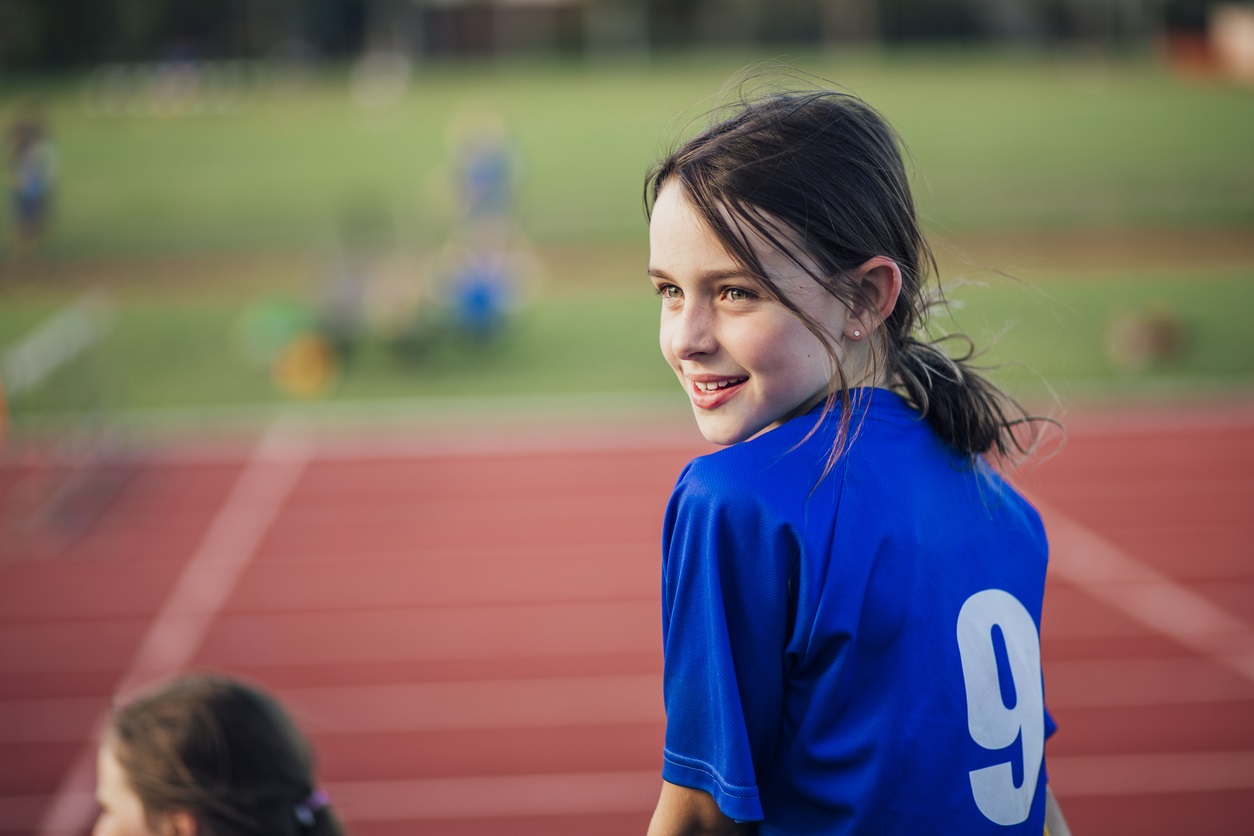 girl playing sports