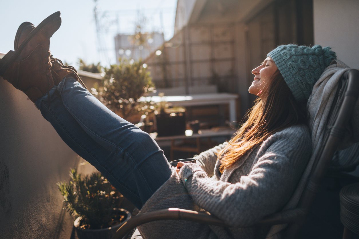 woman relaxing